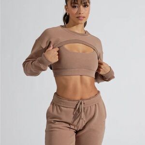 Buffbunny cloud bolero taupe M, NWT